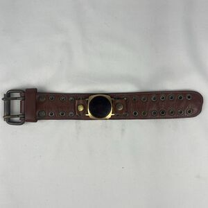 Texas Instruments Model 401 Men's LED Watch Leather Belt Strap ~ Parts / Repair